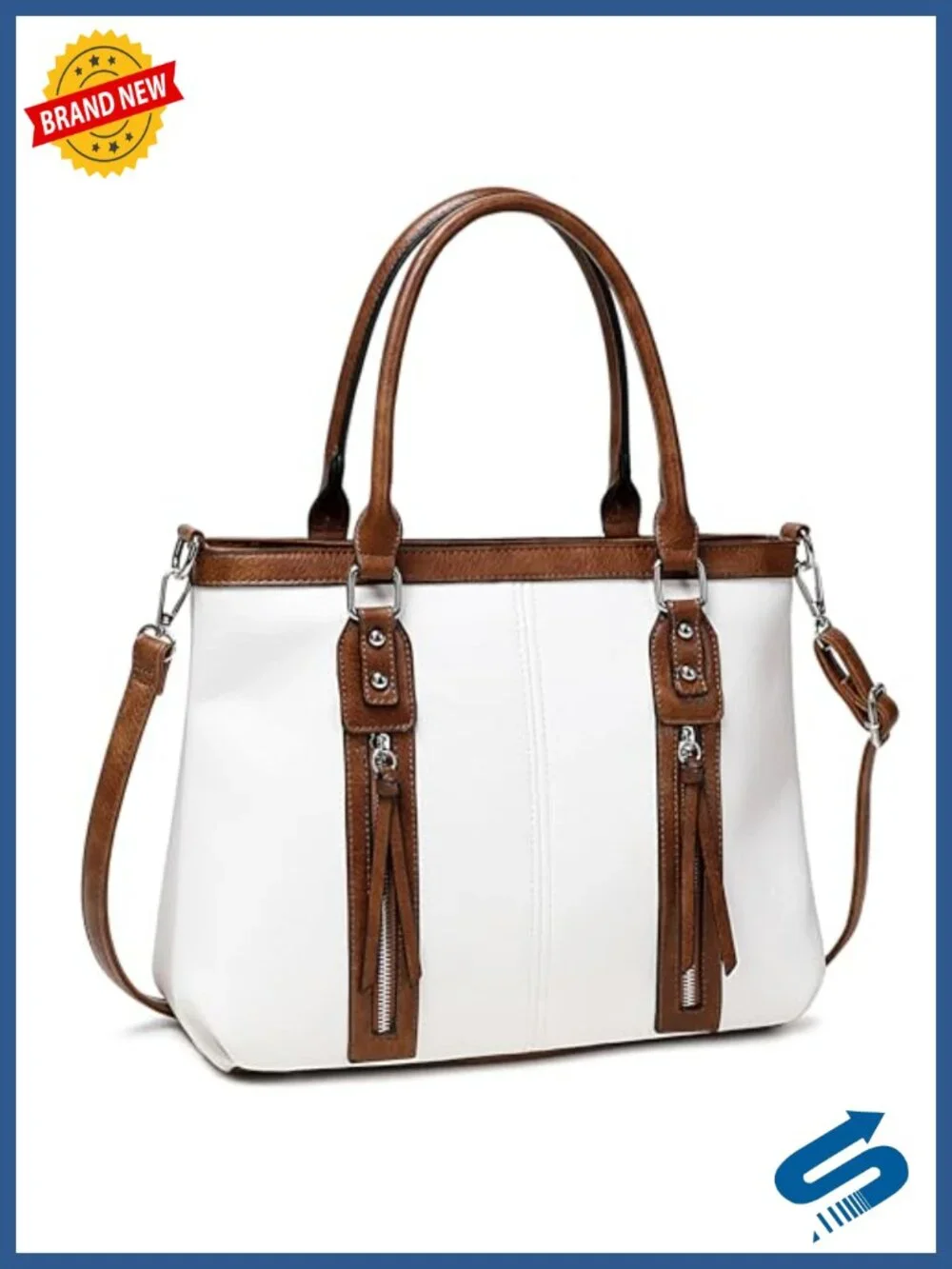 Women's Faux Leather Hobo Bag Large Crossbody Purse Shoulder Tote